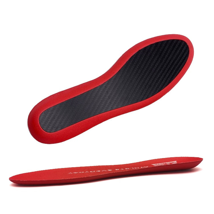 A pair of carbon fiber orthotics